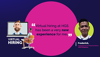 Frederick's virtual hiring experience at HGS